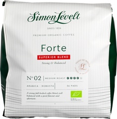 Koffiepads Forte 36st van Simon Lévelt, 10 x 36 builtjes